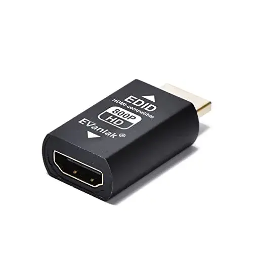 EVanlak HDMI EDID Emulator Dongle (3rd Gen Aluminum) | Passes EDID Data for Mac Thunderbolt to HDMI - view 4