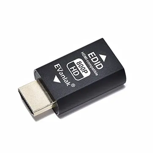 EVanlak HDMI EDID Emulator Dongle (3rd Gen Aluminum) | Passes EDID Data for Mac Thunderbolt to HDMI - main product image