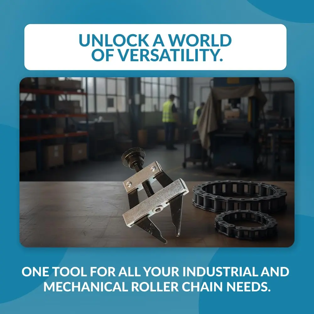 PGN Roller Chain Connecting Puller Tool - Fits #25-60 Chains Carbon Steel | Heavy Duty Industrial Chain Tool - view 4