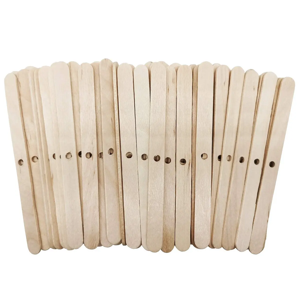 MILIVIXAY Wooden Candle Wick Holders - Candle Centering Tool, 120 Pack | Fits Most Containers, Durable Birch - main product image