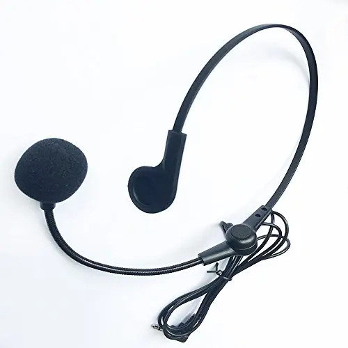 QQC Neck Lavalier Condenser Microphone for Loudspeaker Megaphone 3.5mm Plug, Black | Monaural High Impedance Shielded Cable - view 4