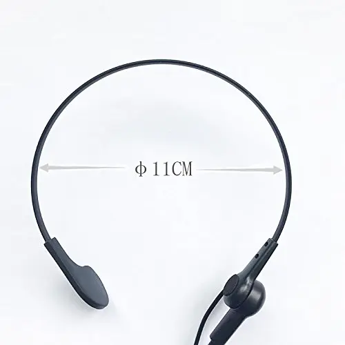 QQC Neck Lavalier Condenser Microphone for Loudspeaker Megaphone 3.5mm Plug, Black | Monaural High Impedance Shielded Cable - view 6