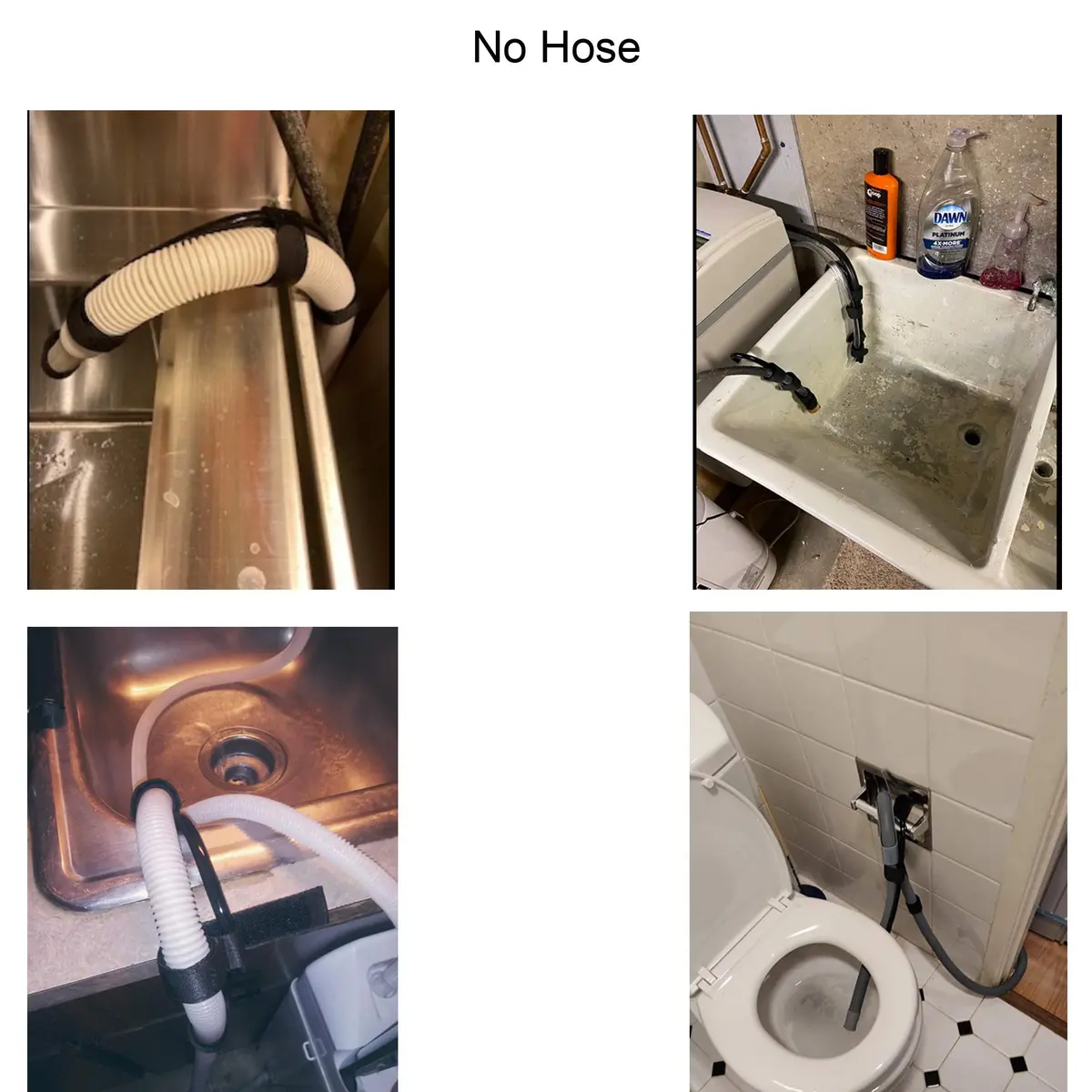 YYST Flexible Laundry Tub Washing Machine Discharge Hose Clip Hose Holder 1 | Rust-Resistant, Easy to Use, Stable Drain Hose Support - view 6