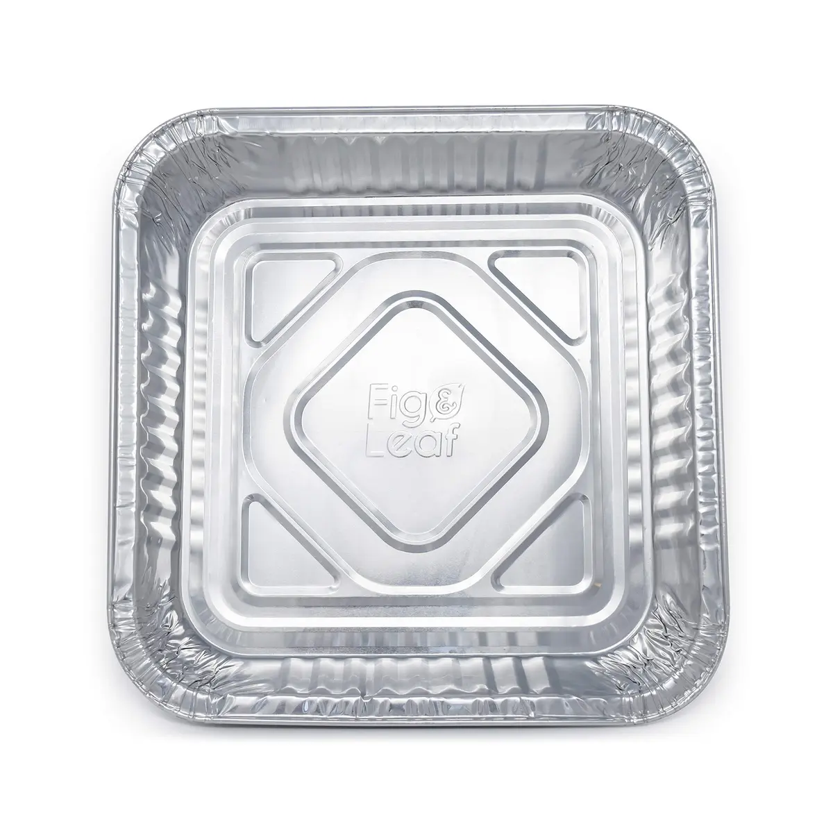Fig & Leaf Heavy Duty Aluminum Foil Square Cake Pans 8” x 8” | Disposable & Recyclable - view 5