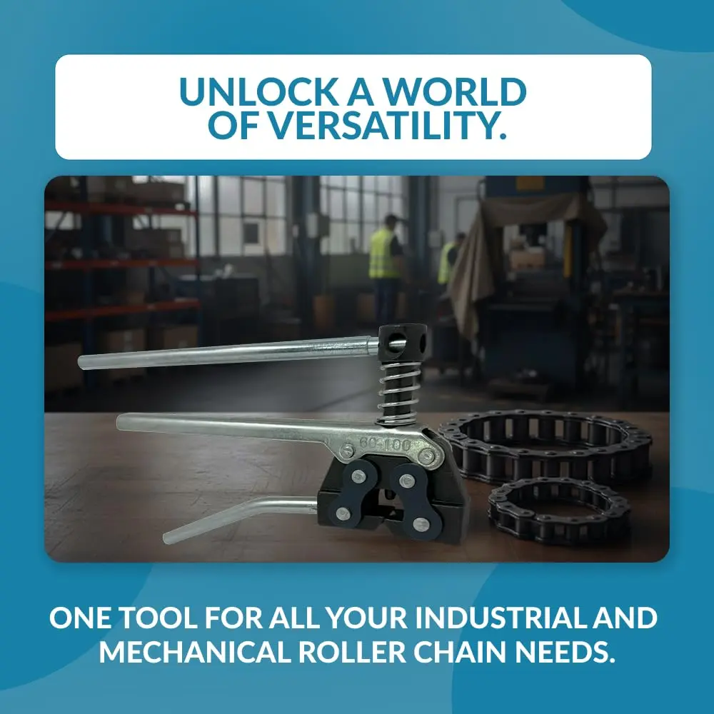 PGN Roller Chain Breaker & Detacher Tool for #60#80 & #100 Chains | Heavy-Duty Carbon Steel, Easy & Precise - view 4