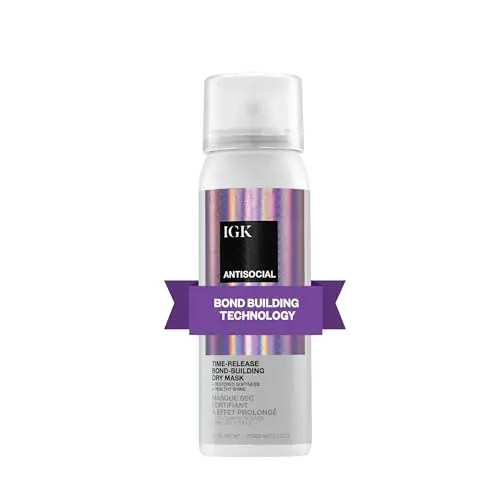 IGK Antisocial Bond-Building Dry Hair Mask Travel 50ml (1.7 Fl Oz) | Repairs Damage Overnight - main product image
