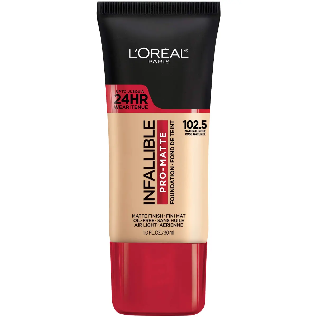 L'Oreal Paris Infallible Pro-Matte Foundation Natural Rose 29.57ml (1 fl oz) | Demi-Matte Longwear - main product image