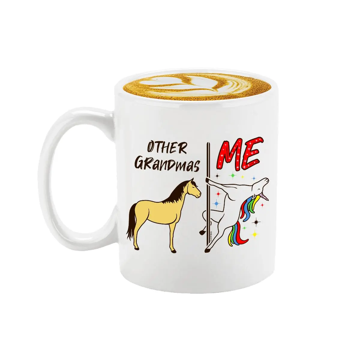 Veracco Unicorn Ceramic Coffee Mug 325ml (11oz) | Funny Grandma Gift for Her - main product image