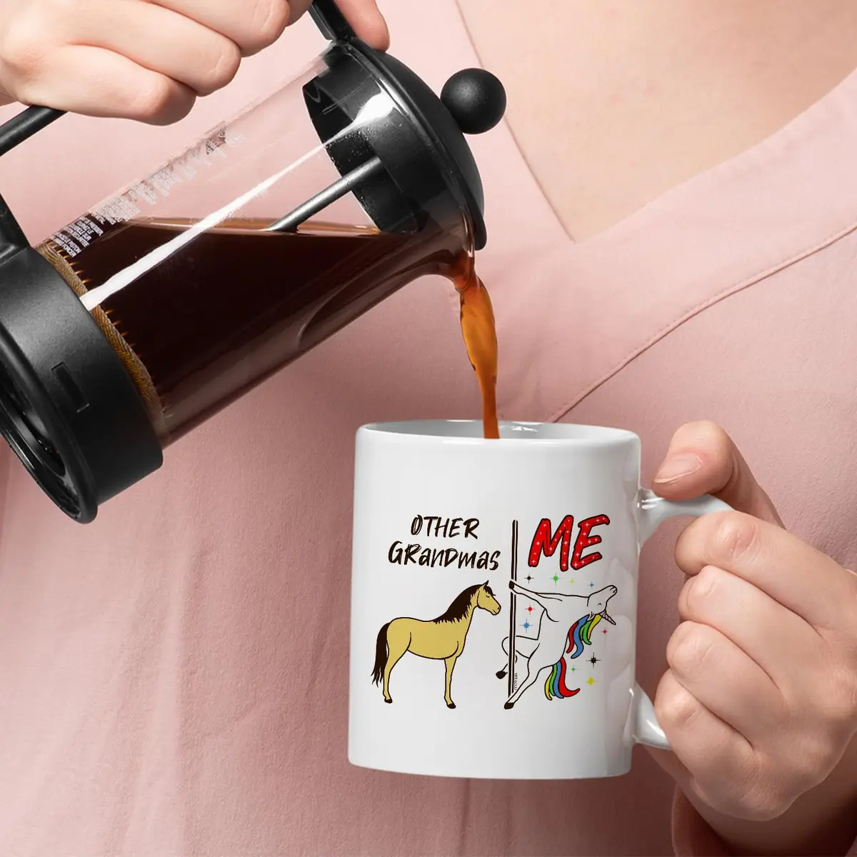 Veracco Unicorn Ceramic Coffee Mug 325ml (11oz) | Funny Grandma Gift for Her - view 4