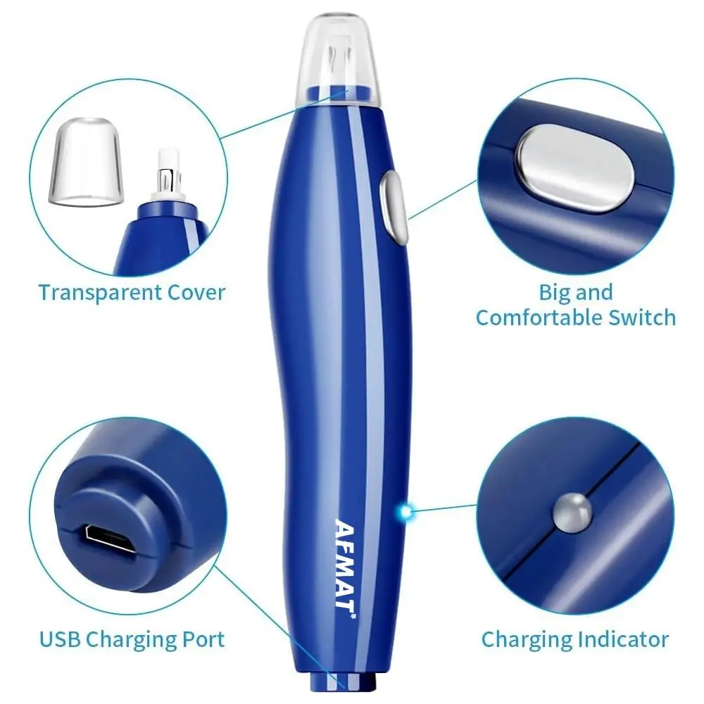AFMAT Electric Eraser 140 Refills | Rechargeable Artist Drafting Tool in Blue - view 4