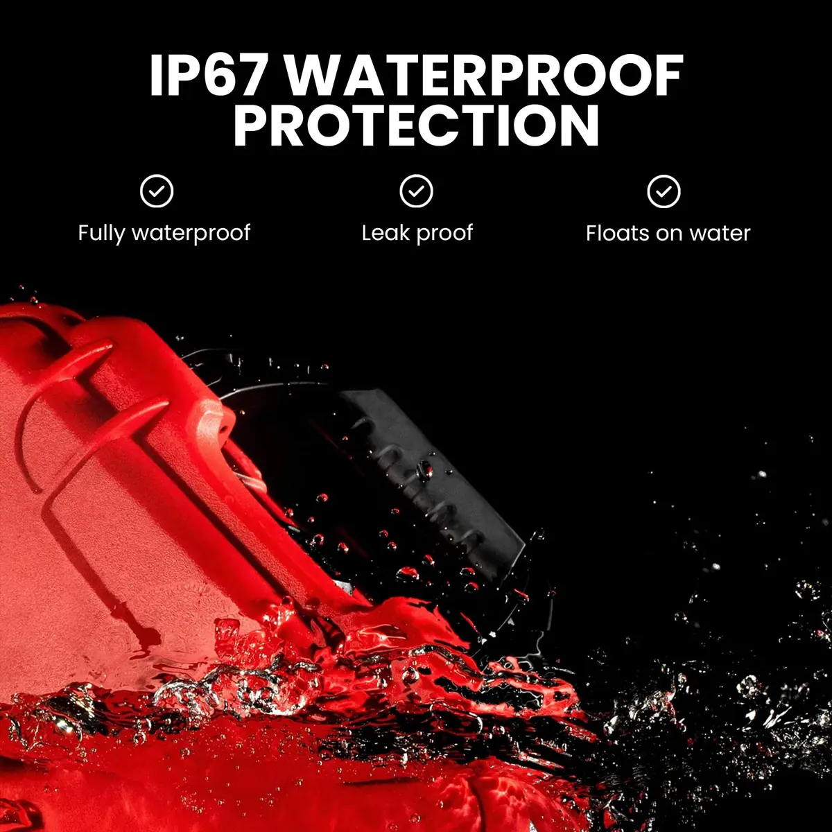 NANUK 904 Waterproof First Aid Box Empty – Durable, Impact-Resistant, IP67-Rated, Floats (8.4" x 6.0" x 3.7") – Red - view 2