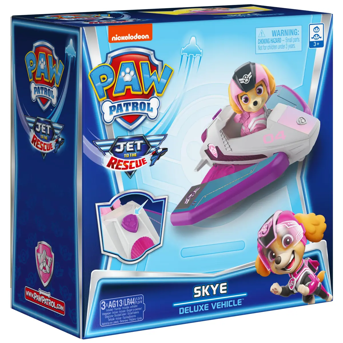 Paw Patrol Jet to the Rescue Skye Deluxe Transforming Vehicle Toy | Lights & Sounds, Skye Figure, Ages 3+ - view 7