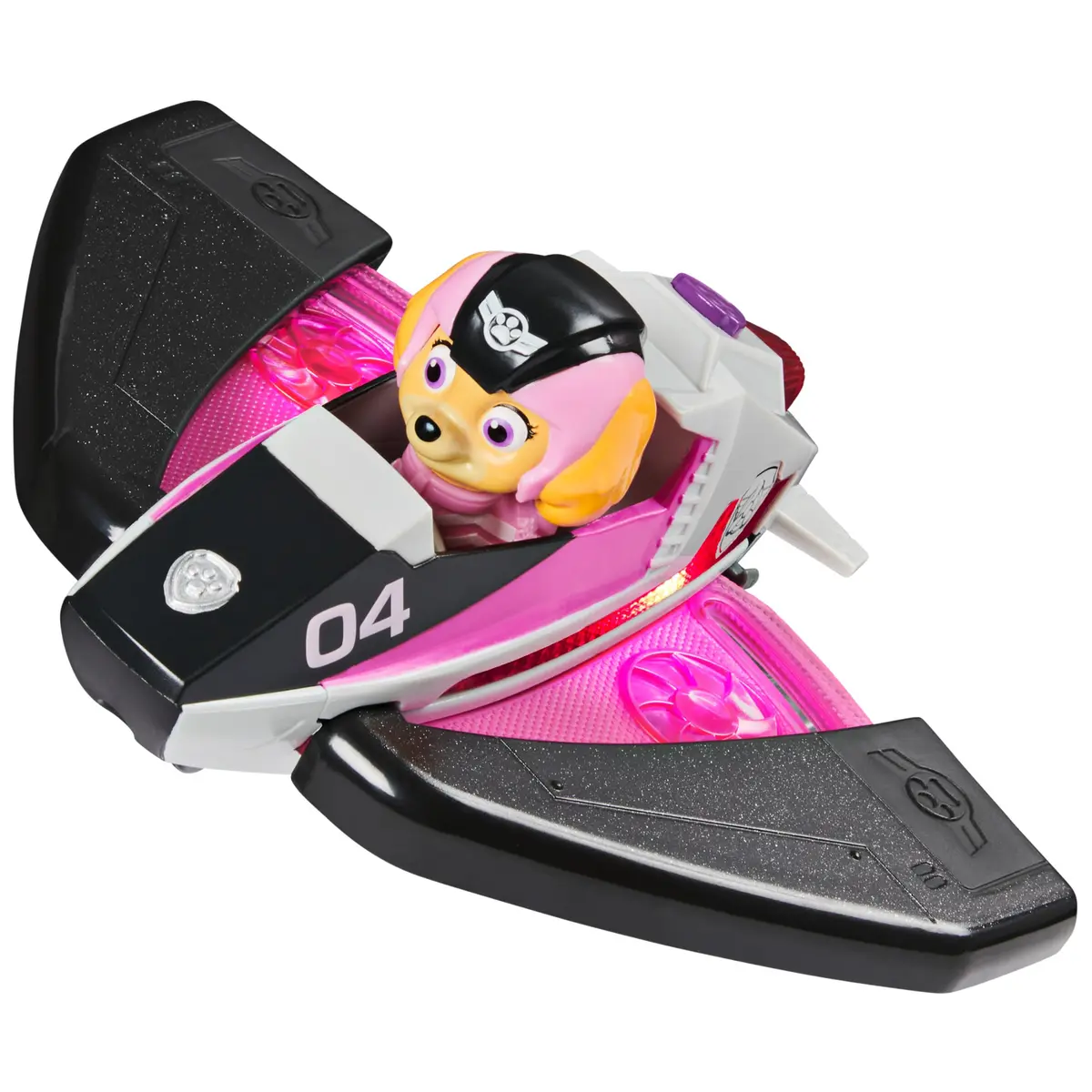 Paw Patrol Jet to the Rescue Skye Deluxe Transforming Vehicle Toy | Lights & Sounds, Skye Figure, Ages 3+ - view 3