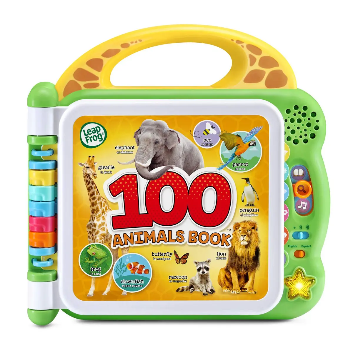 LeapFrog 100 Animals Book, Green | Bilingual English Spanish Learning Toy for 18+ Months - main product image