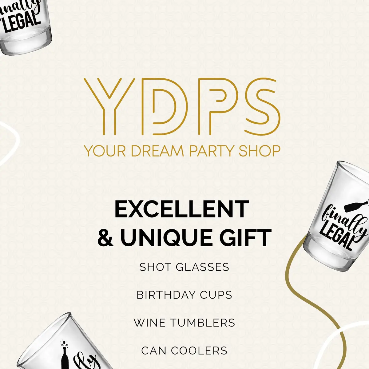 Your Dream Party Shop Black 1.75oz Shot Glasses Set | 12 Count, Modern Style - view 6