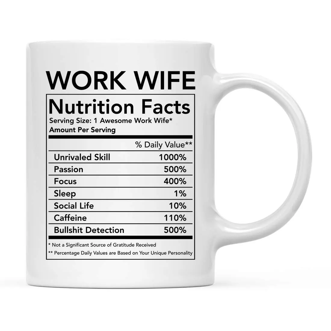 Andaz Press Funny 11oz Ceramic Coffee Mug Thank You Gift for Coworkers & Friends - main product image