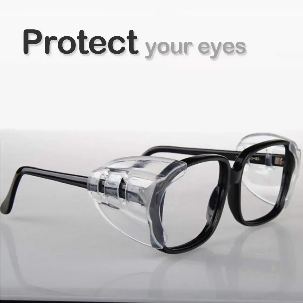 Korty Clear Flexible TPU Side Shields for Eyeglasses | Fits Eyeglass Bracket Width < 10mm (3 Pairs) - view 3