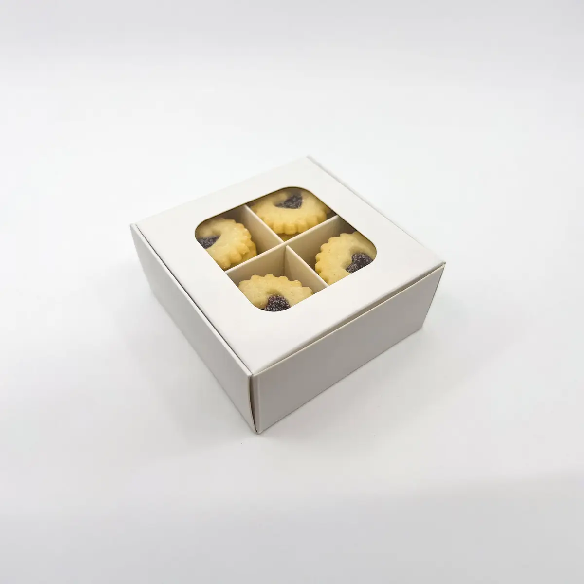 GRETEL BAKING White Food Storage Container | 20-Ct Treat Boxes with Dividers (3.5x3.5x1.57in) - view 5