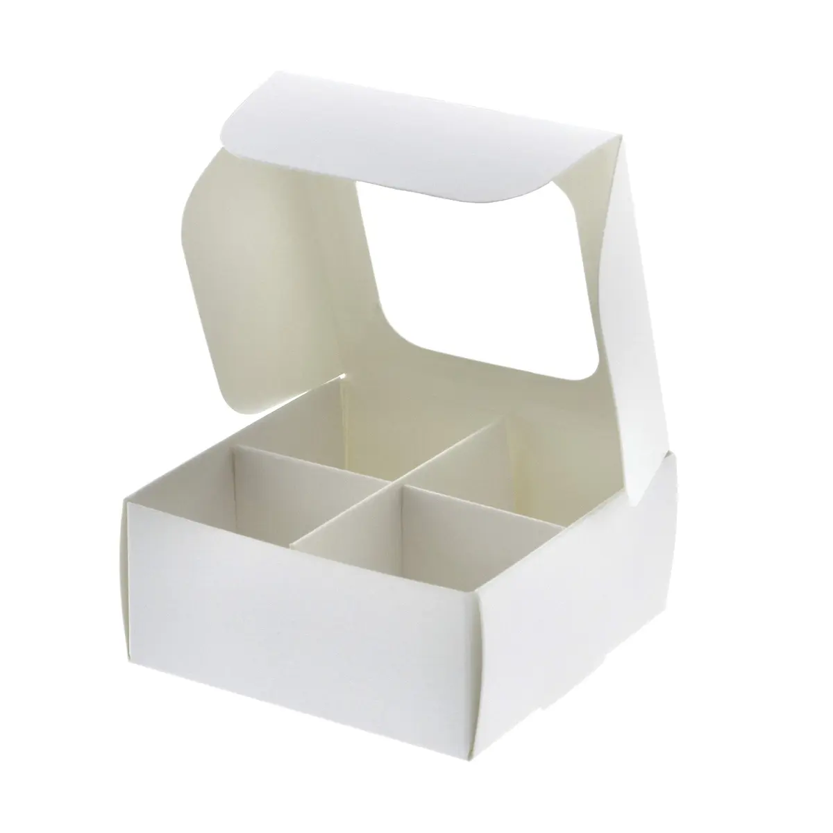 GRETEL BAKING White Food Storage Container | 20-Ct Treat Boxes with Dividers (3.5x3.5x1.57in) - view 8