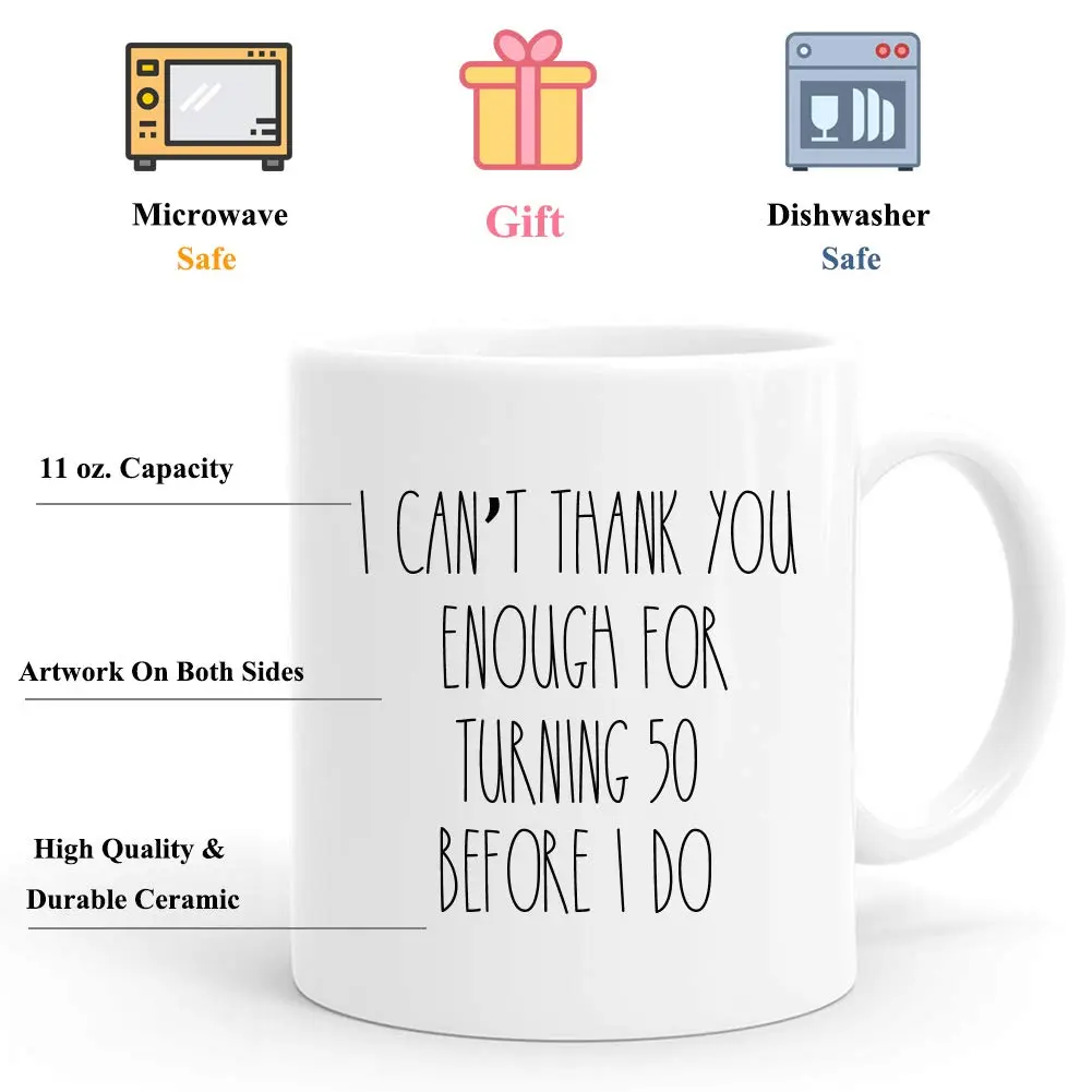 joey 50th Birthday Mug 11 oz | Funny 50 Year Old Gift for Men & Women - view 3