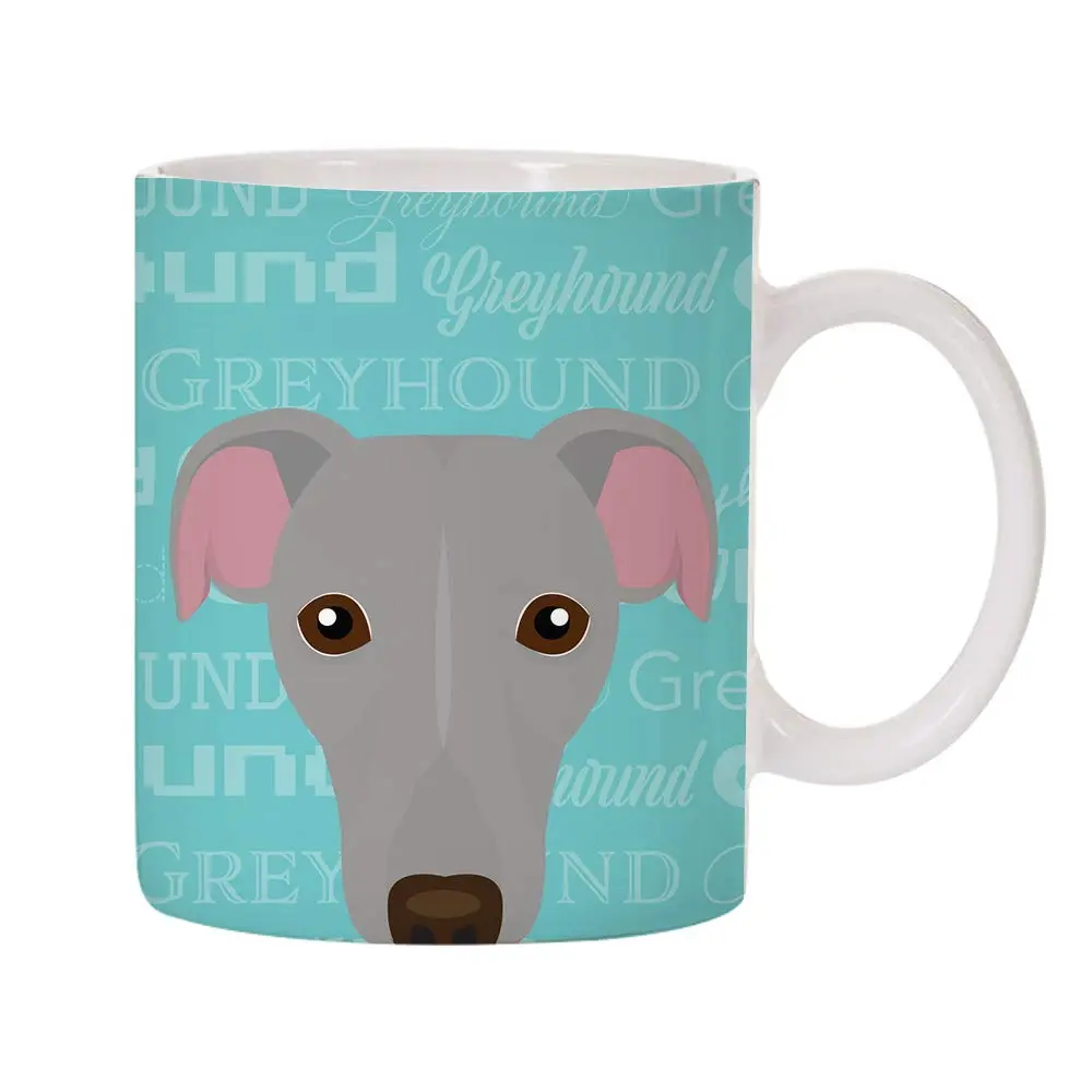 Mystic Sloth Greyhound Design 11oz (325ml) Ceramic Coffee Mug | Adorable Dog Lover Gift - main product image