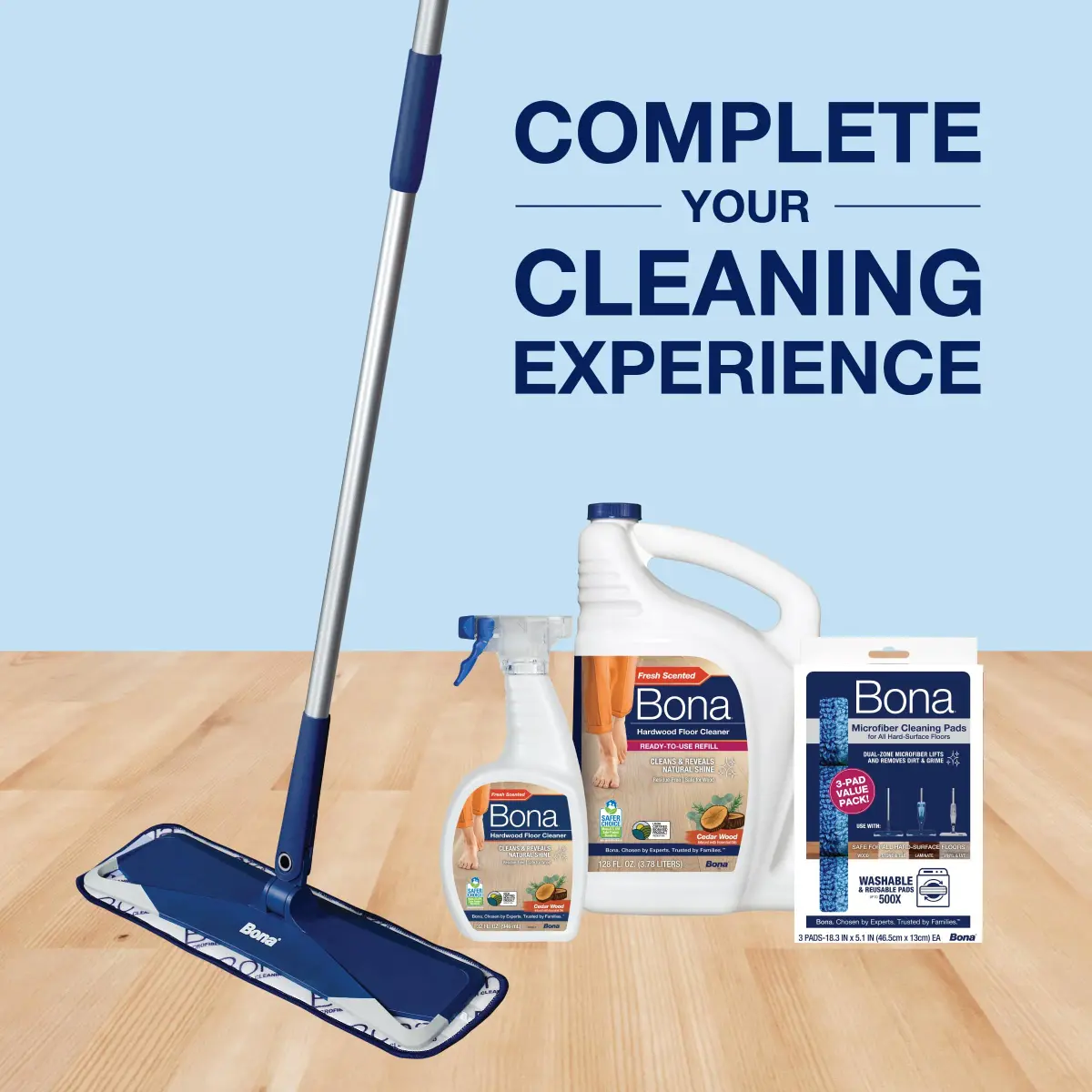 Bona Hardwood Floor Cleaner Spray, 32 fl oz (946 ml) | Residue-Free Formula for Spotless Shine - view 7