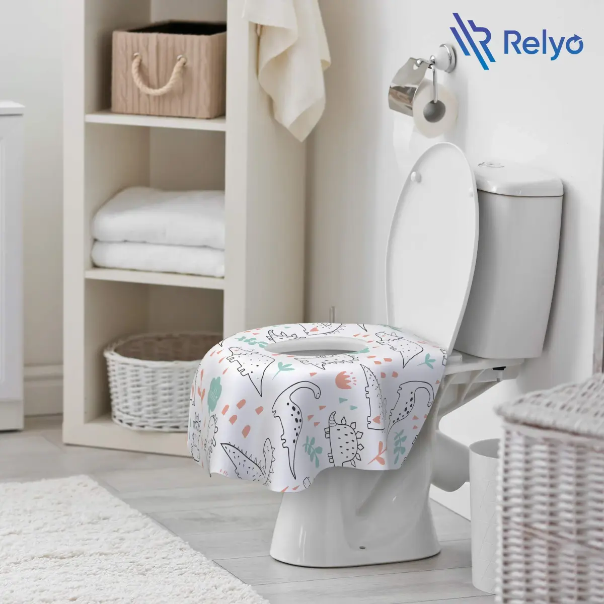 Relyo Disposable Toilet Seat Covers 20 Count (Pack of 1) | Travel-Friendly & TSA-Ready - view 6