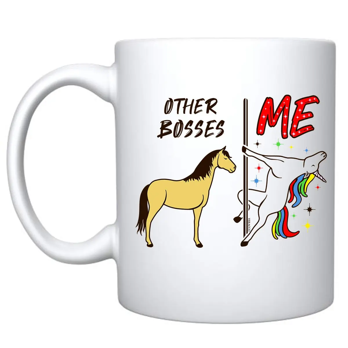 Veracco Other Bosses Vs Me Ceramic Coffee Mug 11oz | Funny Gag Gift for Coffee & Tea - main product image