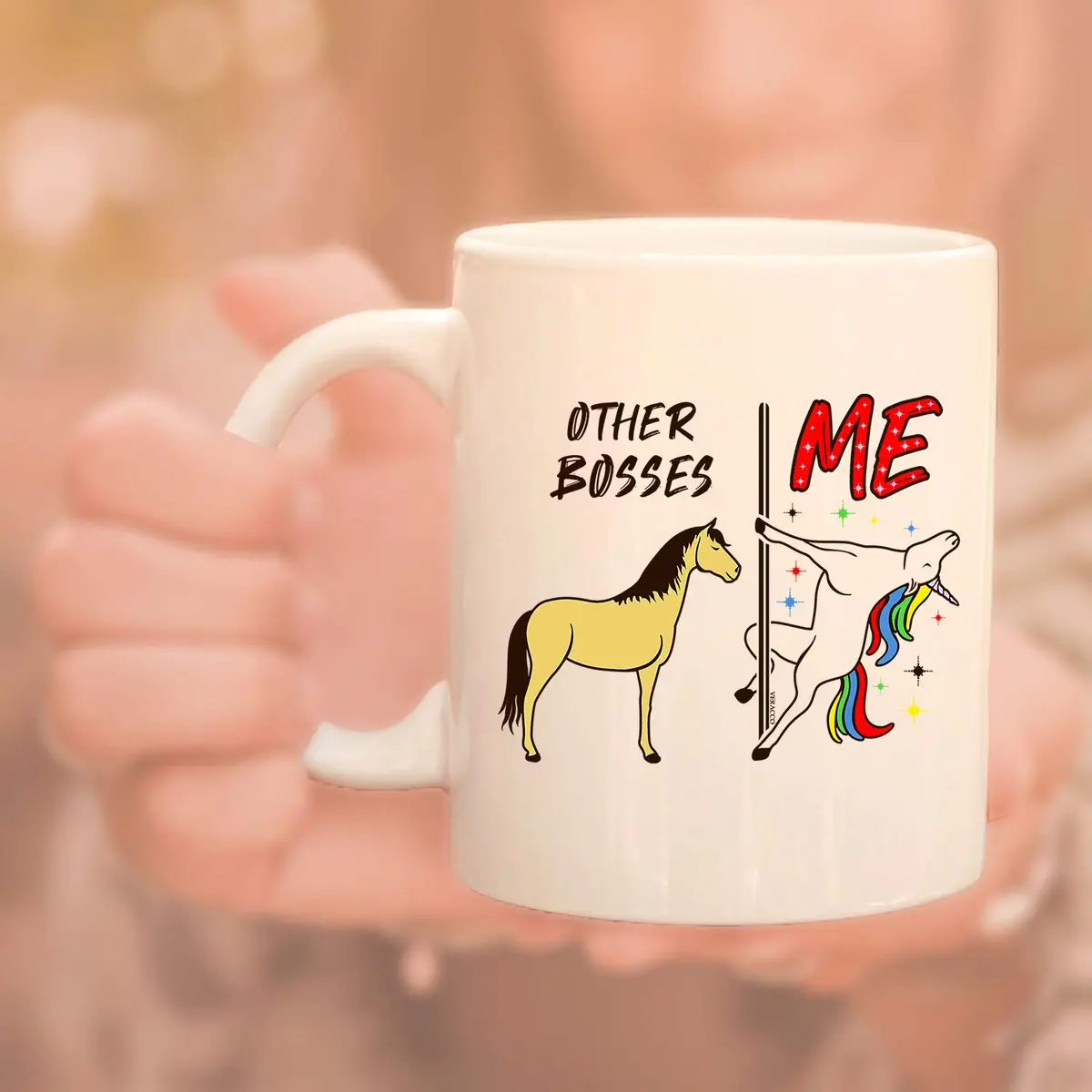 Veracco Other Bosses Vs Me Ceramic Coffee Mug 11oz | Funny Gag Gift for Coffee & Tea - view 5