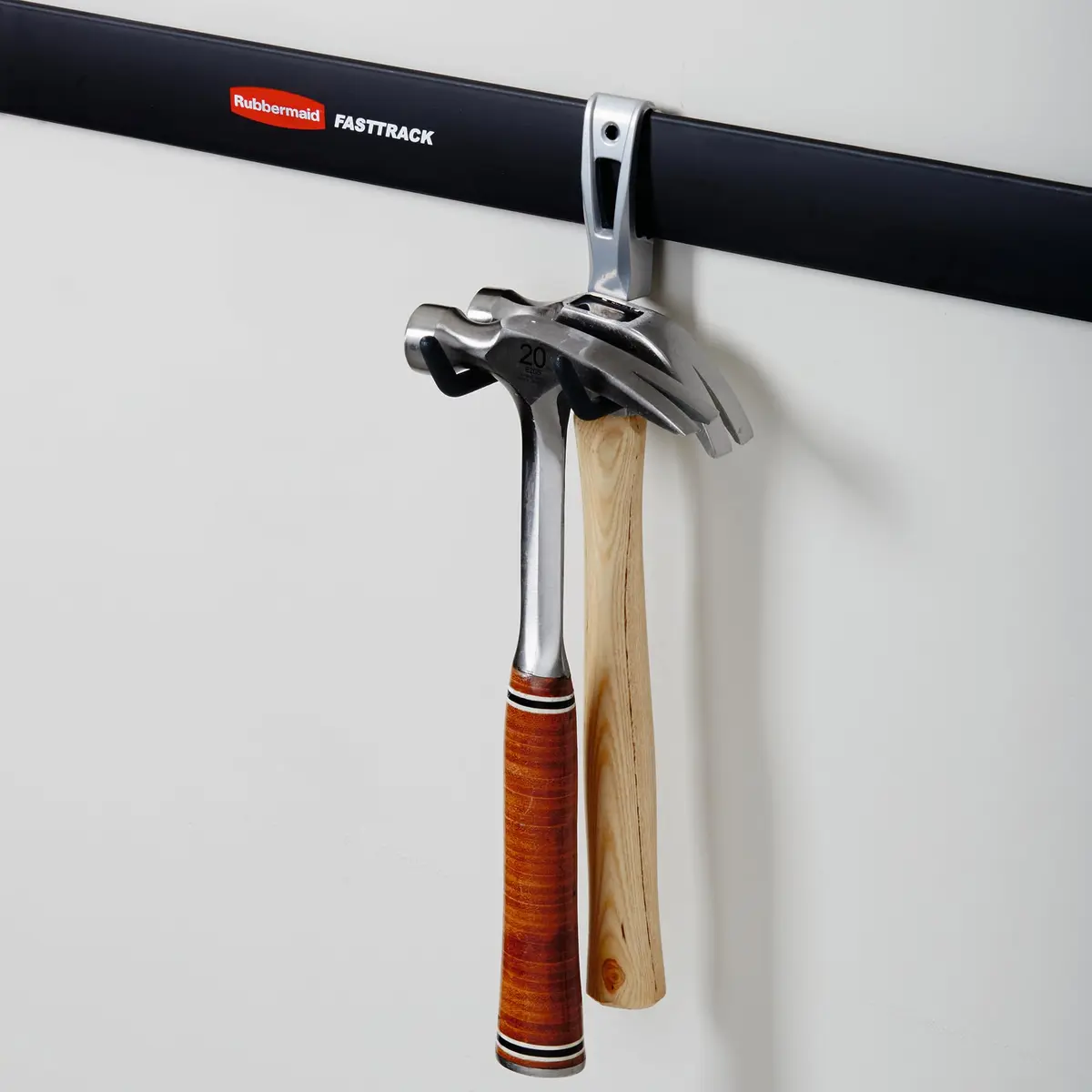 Rubbermaid Garage Storage Utility Hook 4 Pack | Supports Up to 25 lbs | Aluminum & Satin Nickel Finish - view 6