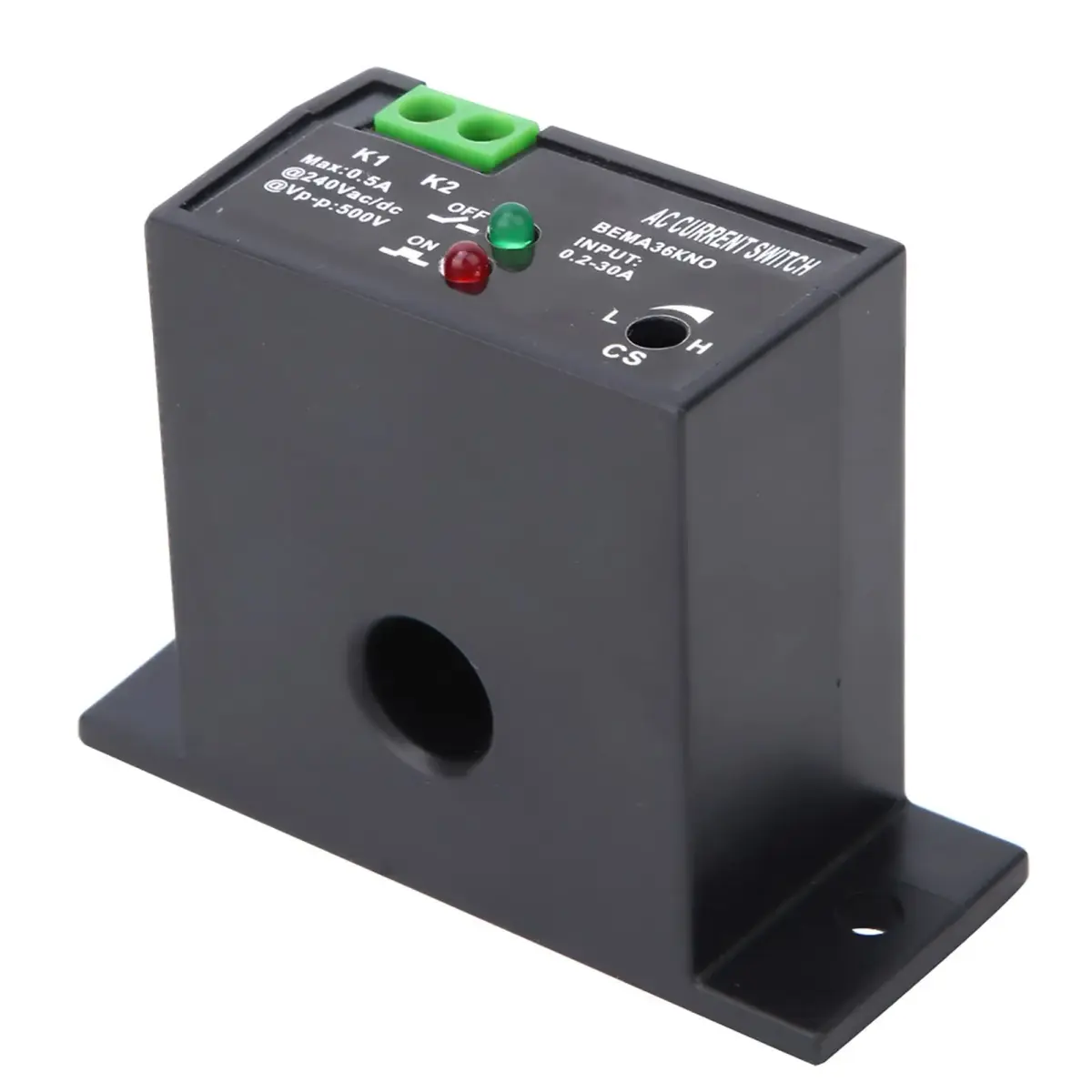 YWBL-WH AC Current Sensing Switch 0.2-30A | Self-Powered Relay for Electrical Panel Protection - main product image