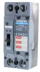 SIEMENS 3VAE250N3R Breaker 250A Enclosure TYP 3R | Black Circuit Breaker for Heavy-Duty Use - main product image