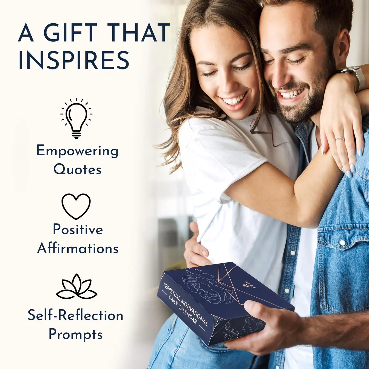 RYVE Motivational Calendar Quotes & Reflections | Inspirational Gift for Women, Perpetual Daily Affirmations (5 in x 4 in) - view 2