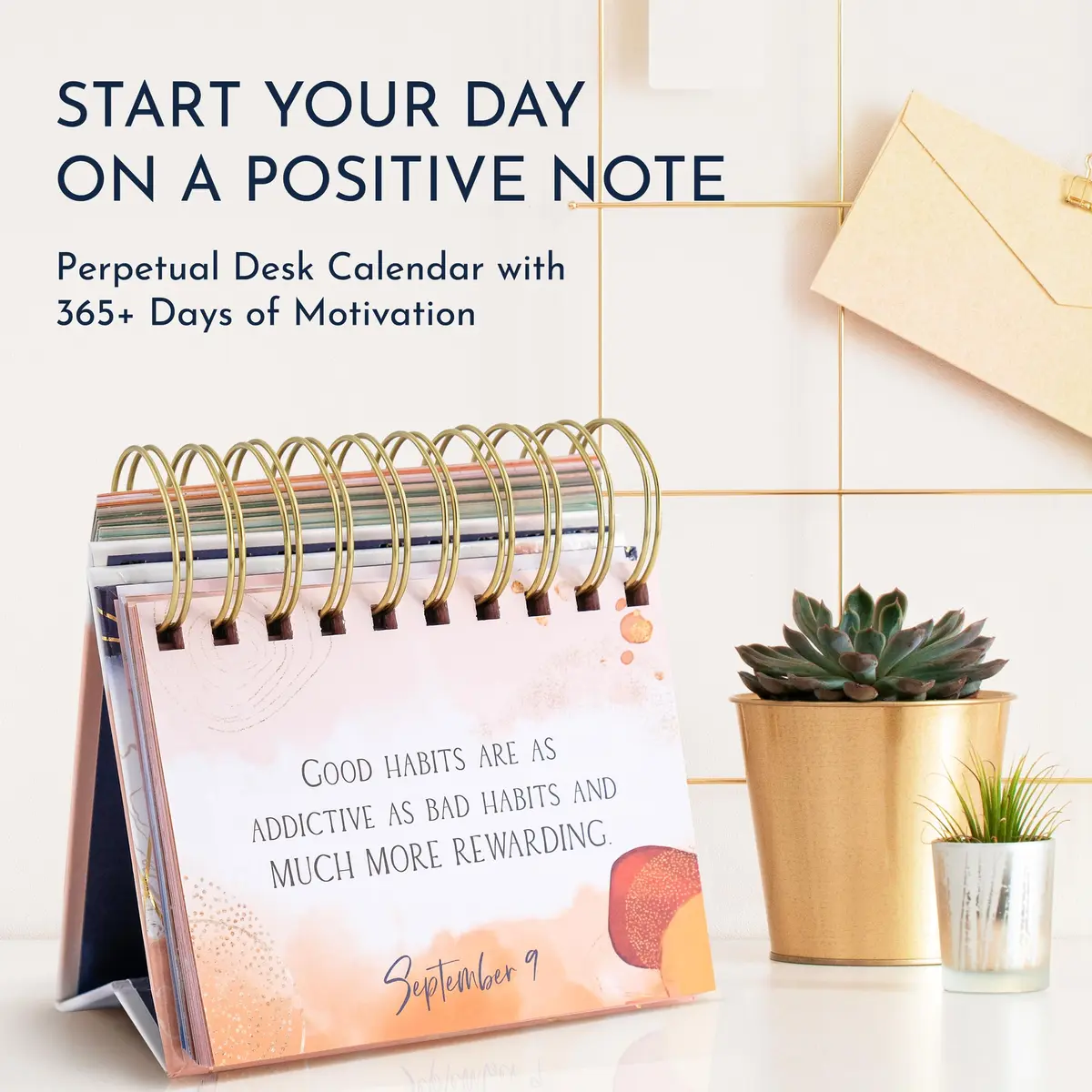 RYVE Motivational Calendar Quotes & Reflections | Inspirational Gift for Women, Perpetual Daily Affirmations (5 in x 4 in) - view 3