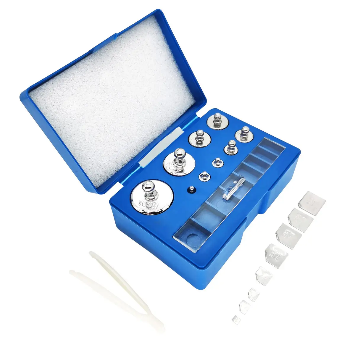 Smoostart 17 Pcs Calibration Weights Set 10mg-100g | Precision Stainless Steel for Scale Accuracy - view 2