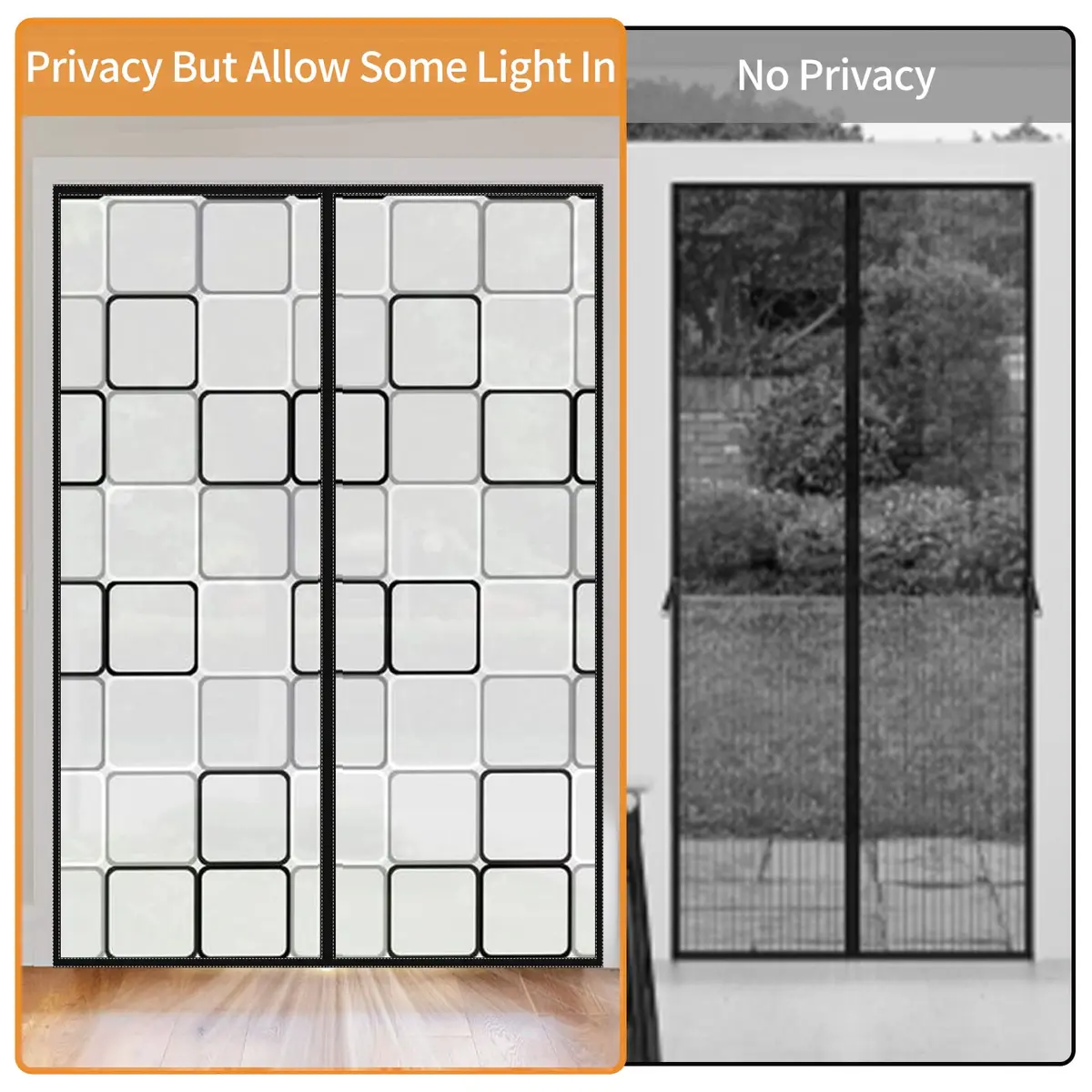 PICK FOR LIFE Insulated Magnetic Door Curtain 72x80 inches | Thermal Self-Closing Door Cover for French & Patio Doors - view 7