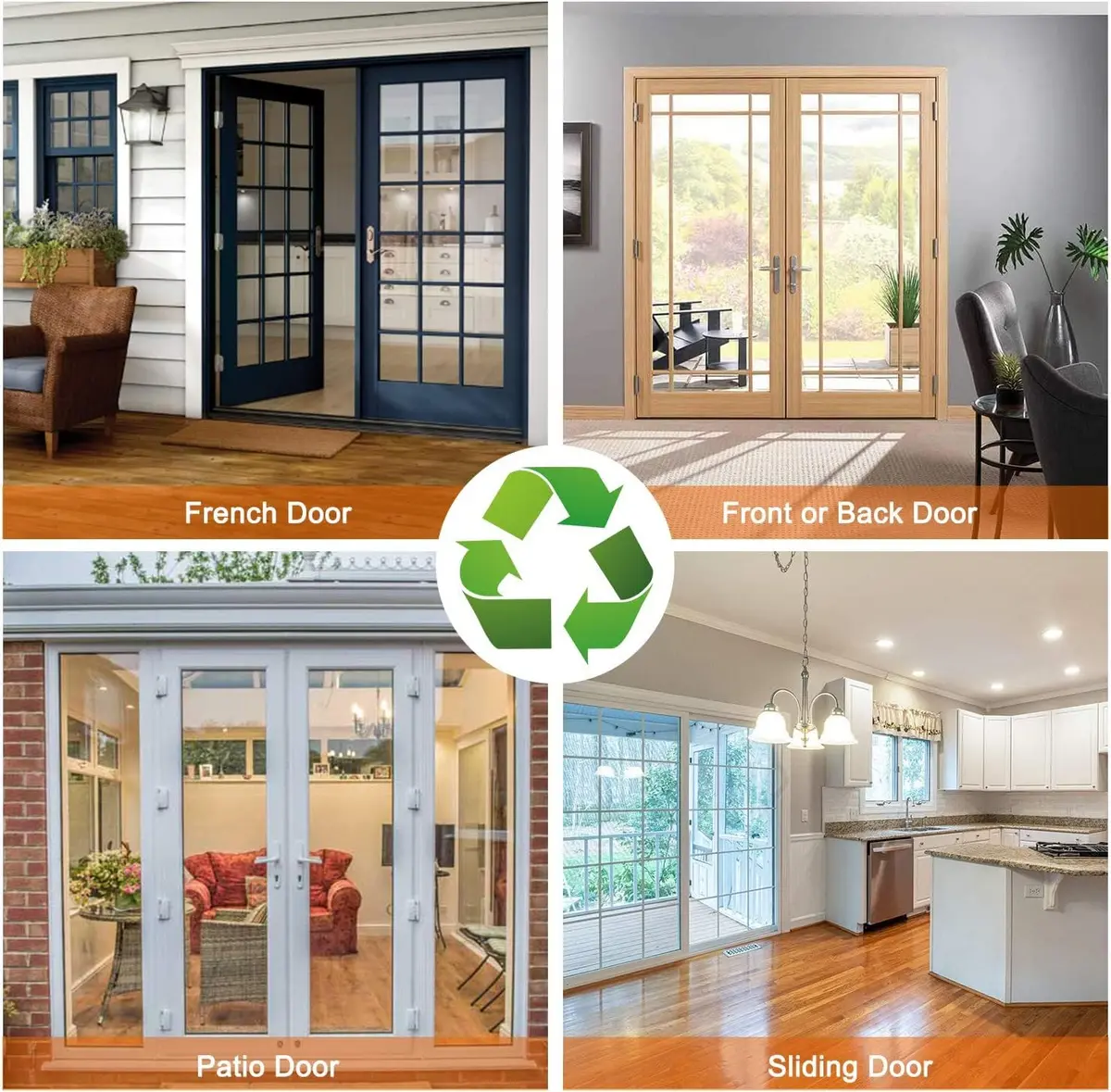 PICK FOR LIFE Insulated Magnetic Door Curtain 72x80 inches | Thermal Self-Closing Door Cover for French & Patio Doors - view 8