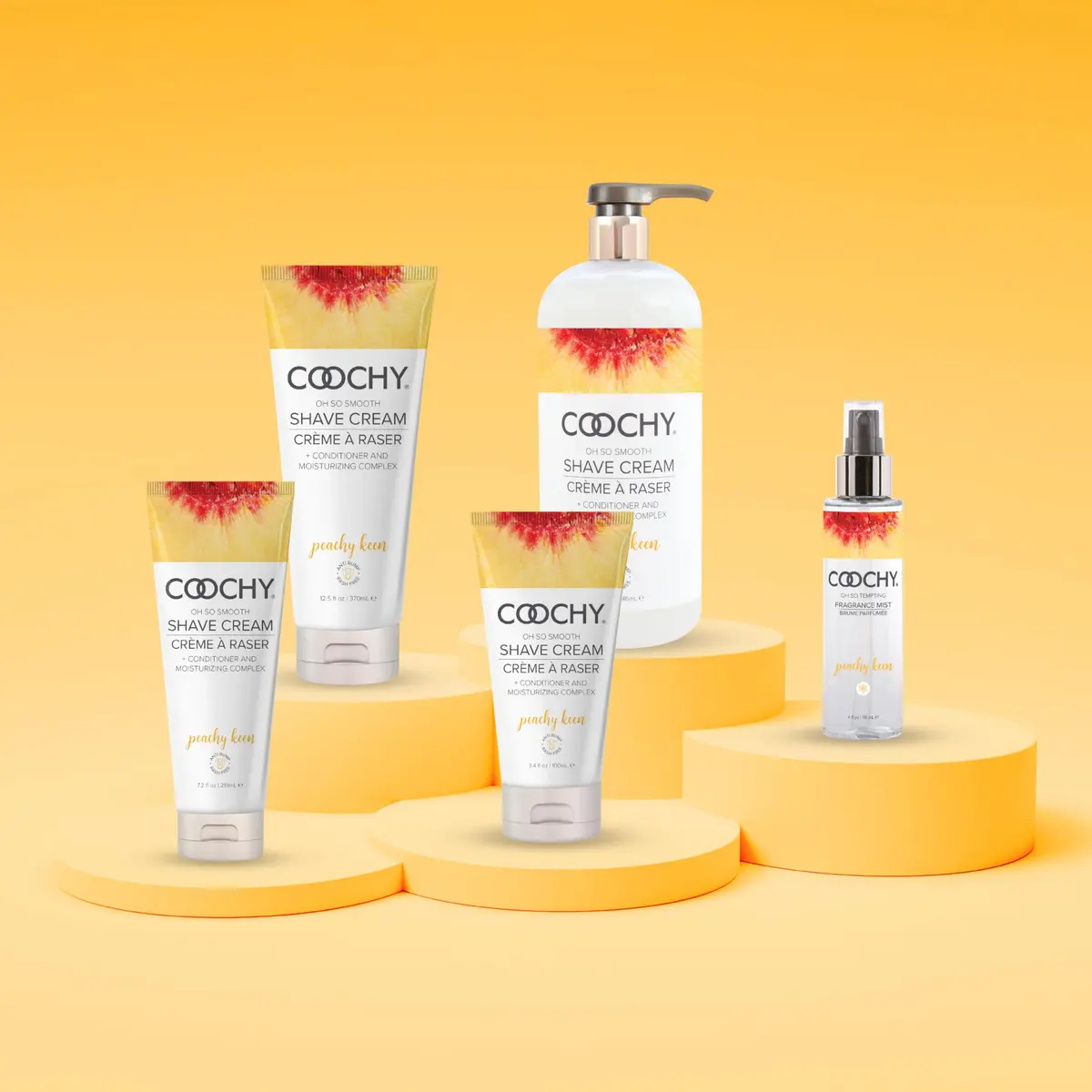 Coochy Shave Cream - Moisturizing Shave Lotion - Gentle Intimate Shaving Cream - For Bikini Area, Underarms, Legs & More - Rash-Free, Hydrating Formula - Peachy Keen, 12.5 oz - view 7