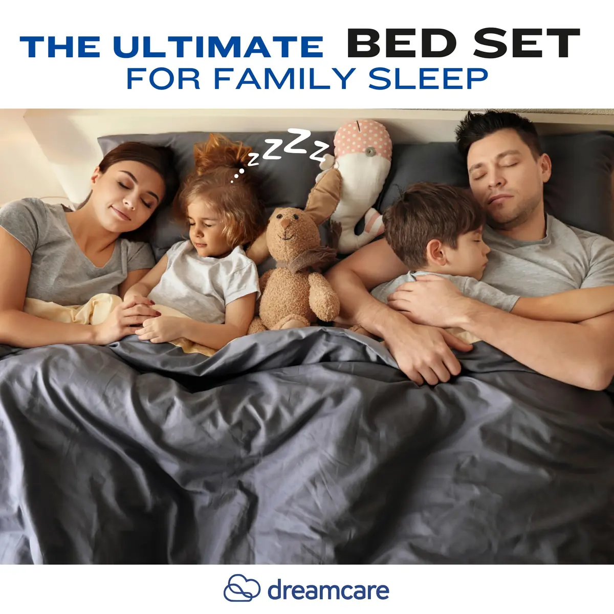 DREAMCARE Full Size Microfiber Sheet Set Gray | 1800 Thread Count Cooling Sheets with Side Pockets (Full, 4-Piece) - view 9