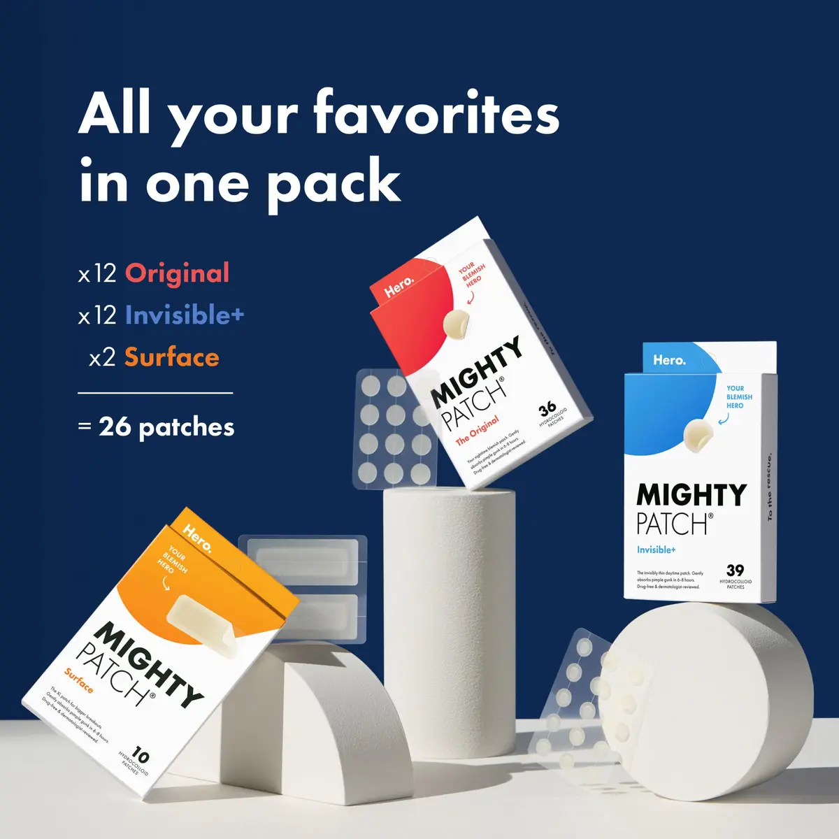 Mighty Patch Acne Pimple Patches 26 Ct | Hydrocolloid Skin Care for Clearer Skin - view 4