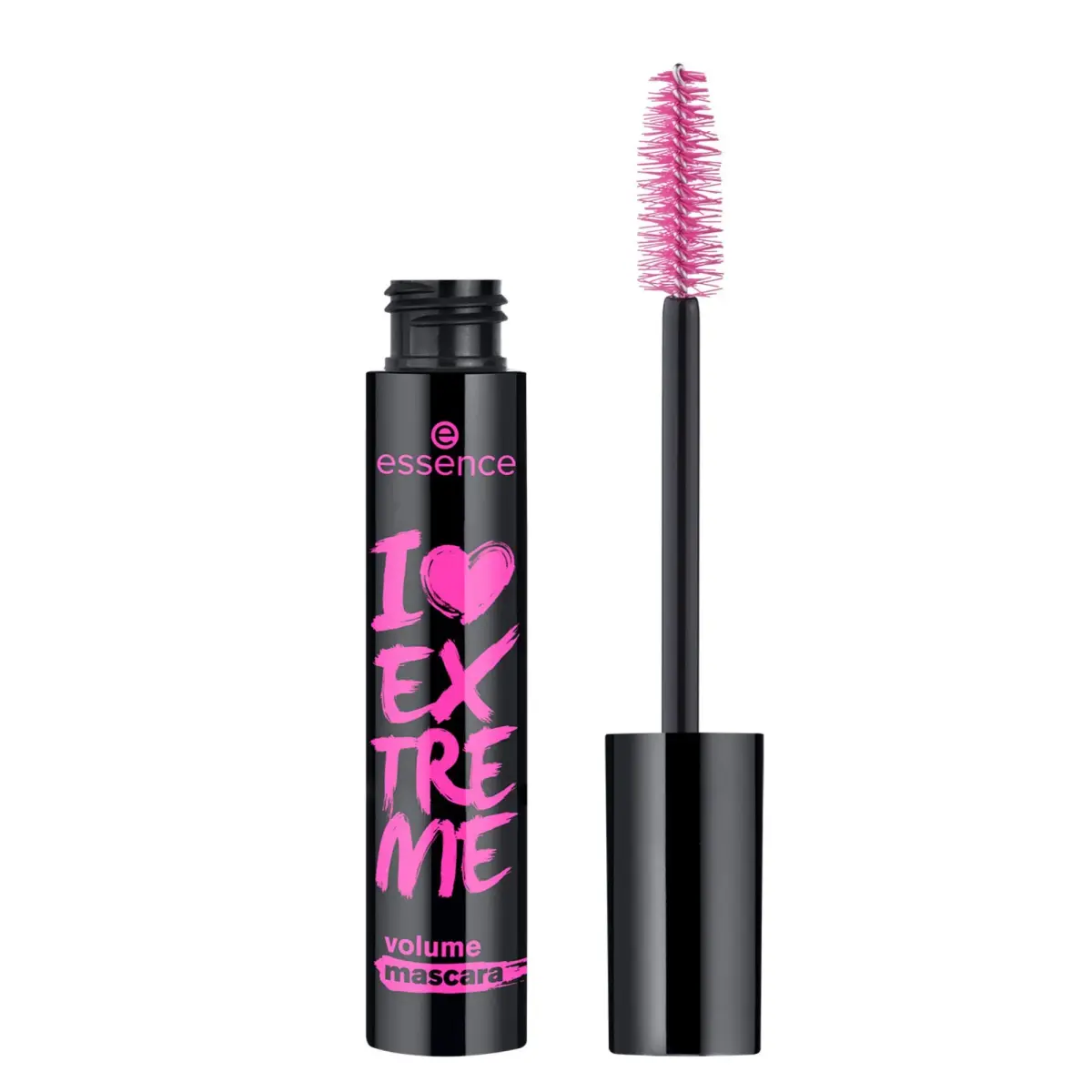 Essence Cosmetics I Love Extreme Volume Mascara Black 1.23 fl oz (36ml) | Flake-Free, Intense Black - main product image