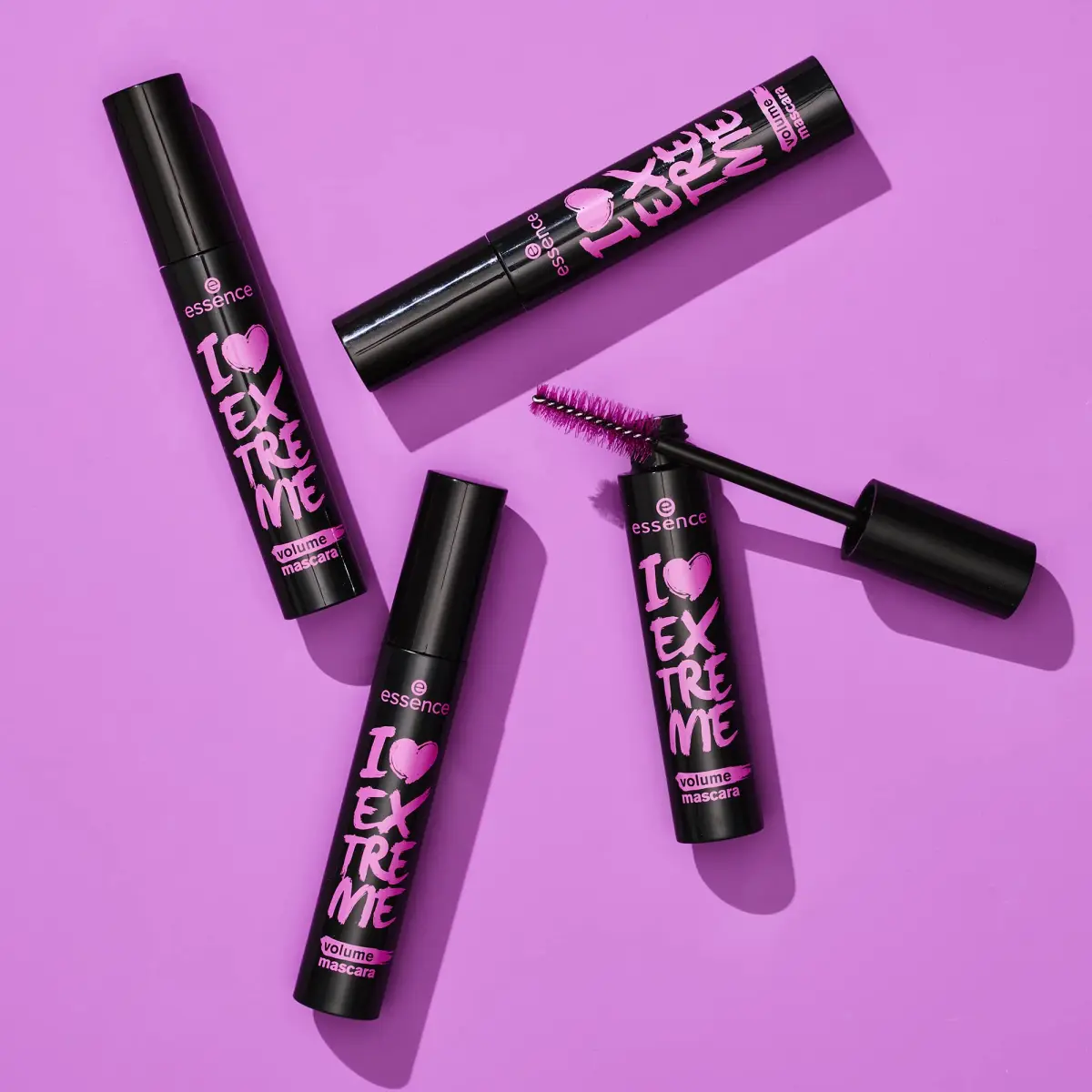Essence Cosmetics I Love Extreme Volume Mascara Black 1.23 fl oz (36ml) | Flake-Free, Intense Black - view 7
