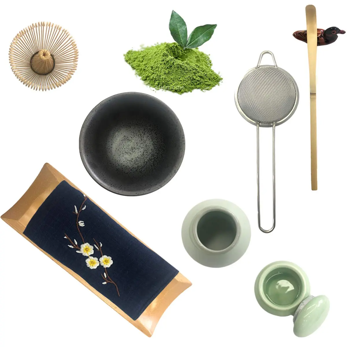 Artcome Traditional Japanese Matcha Tea Set (9Pcs) | 400ml Bowl & Bamboo Whisk Kit - view 2