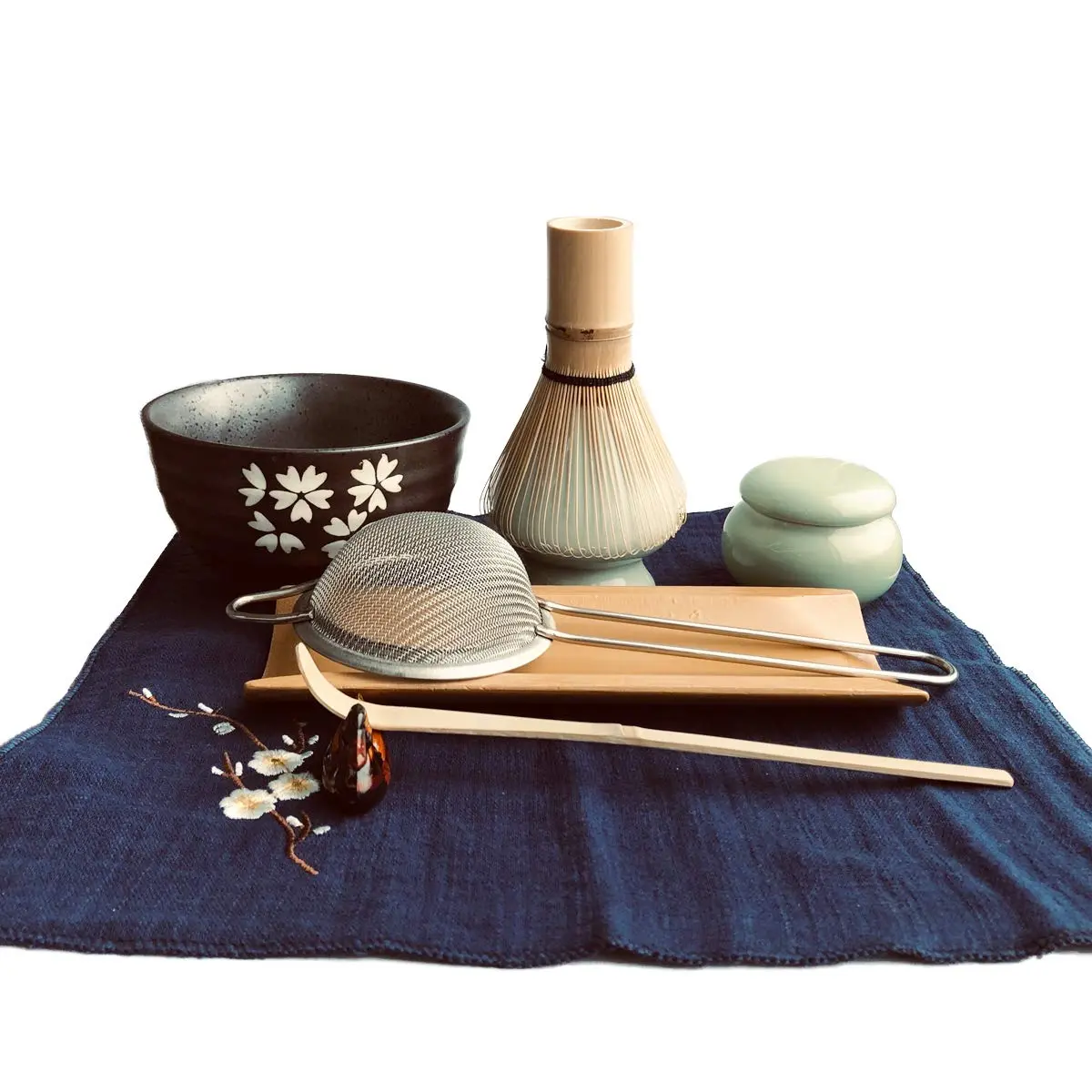 Artcome Traditional Japanese Matcha Tea Set (9Pcs) | 400ml Bowl & Bamboo Whisk Kit - view 3