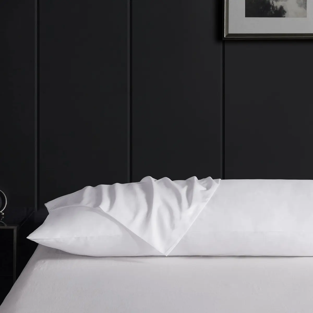 Leeden 100% Cotton Body Pillow Cover 53cm x 137cm (21"x 54") | 800 Thread Count Soft Breathable Envelope Closure - view 6