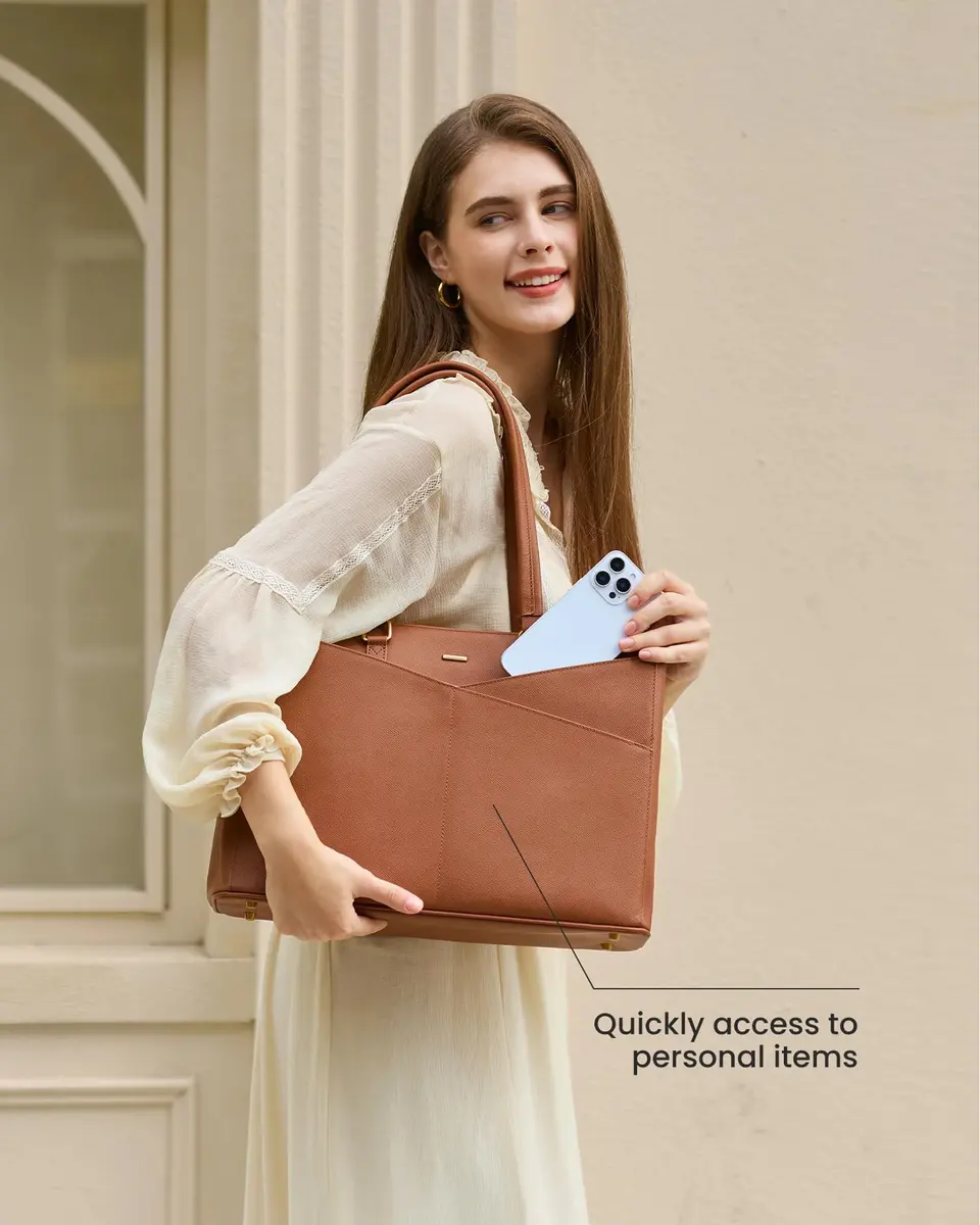 LOVEVOOK Laptop Tote Bag for Women 41.9 cm (16.5 Inch) | Professional Work & Office Bag - view 8