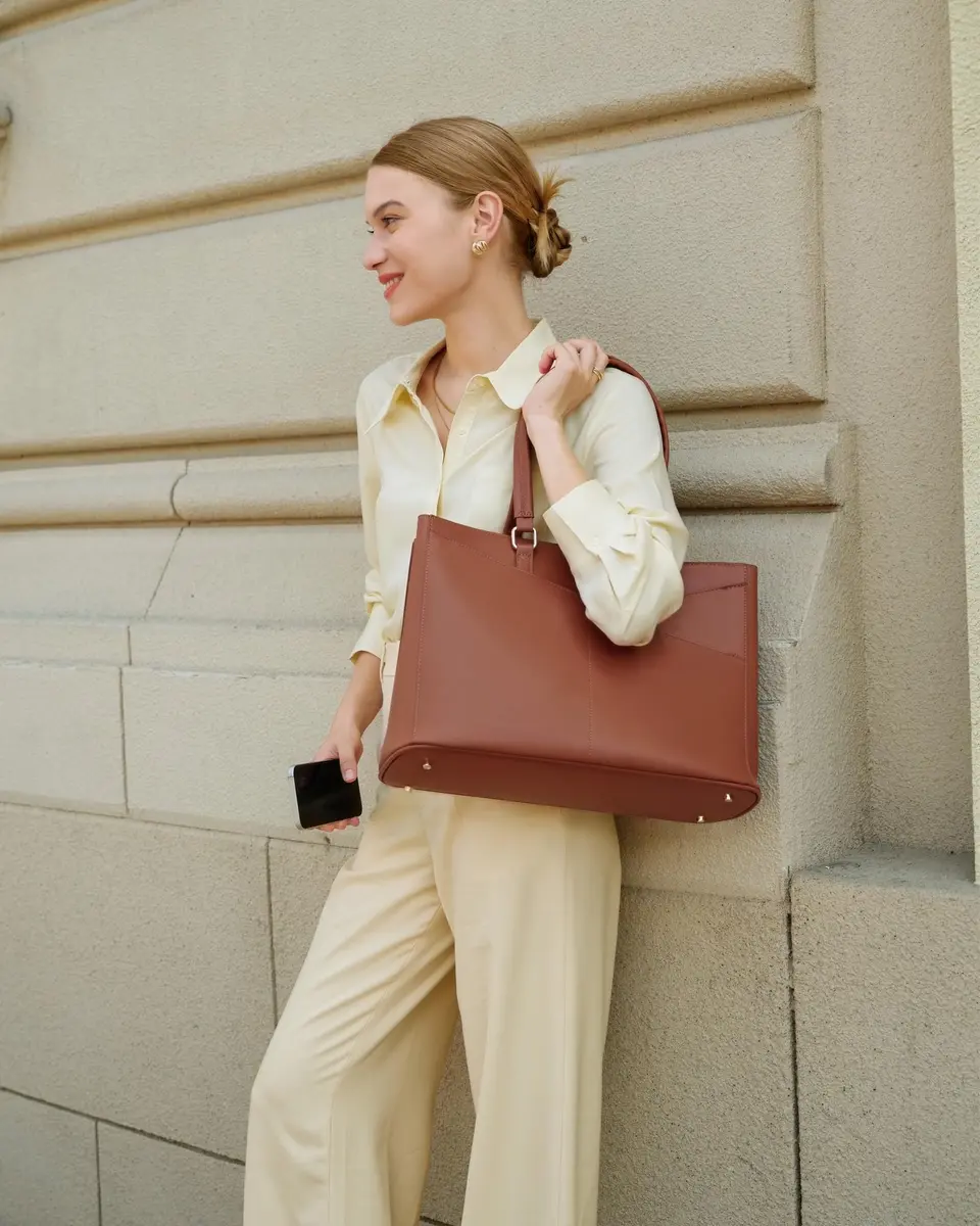 LOVEVOOK Laptop Tote Bag for Women 41.9 cm (16.5 Inch) | Professional Work & Office Bag - view 3