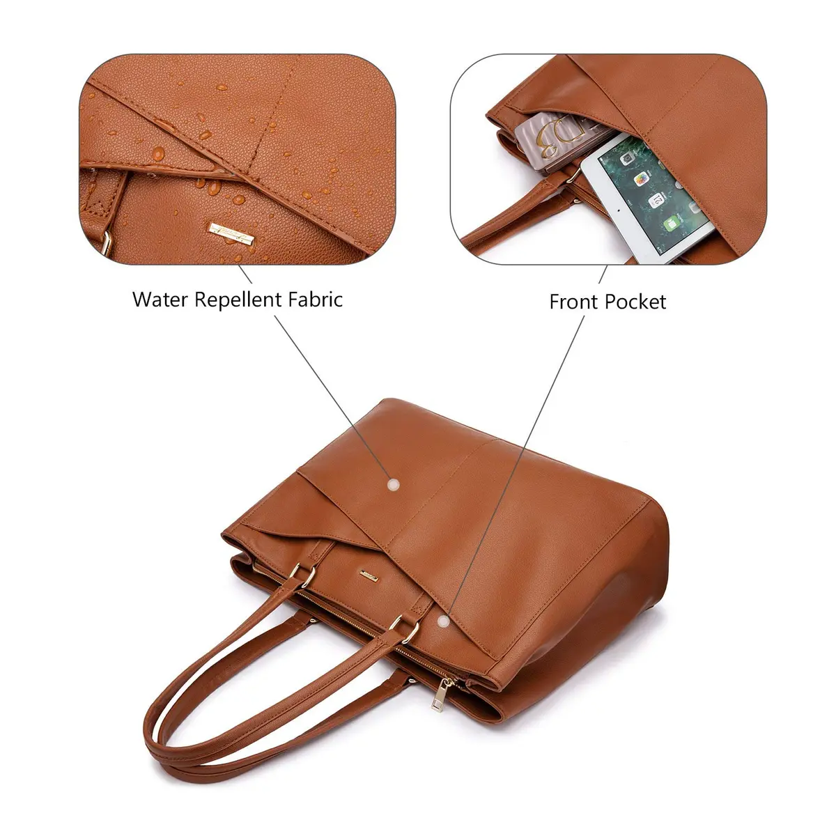 LOVEVOOK Laptop Tote Bag for Women 41.9 cm (16.5 Inch) | Professional Work & Office Bag - view 4