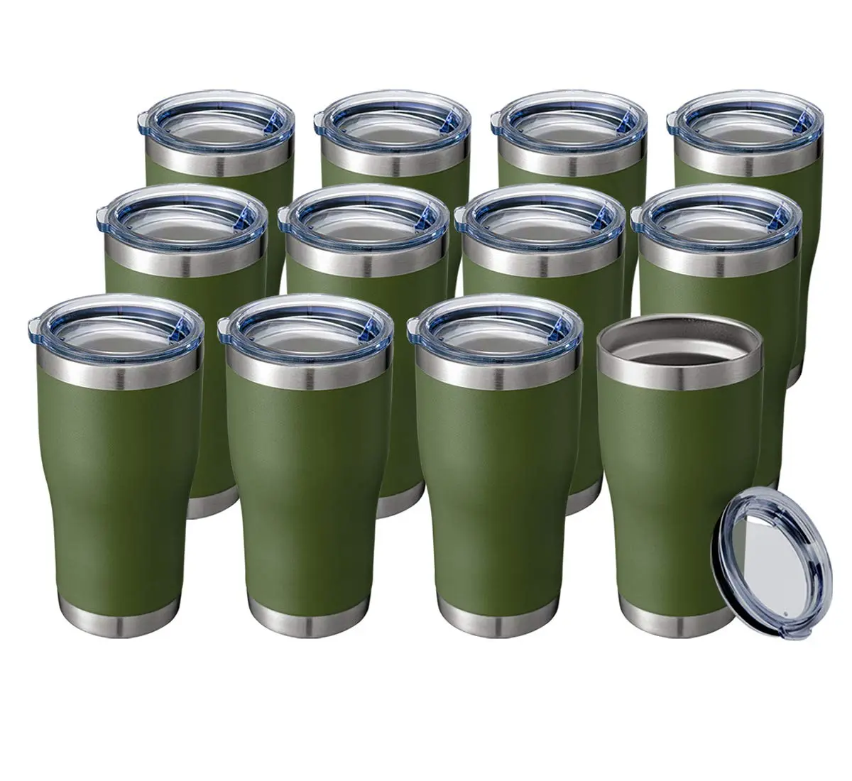 HASLE OUTFITTERS 20 oz Tumbler Bulk | Vacuum Insulated Stainless Steel Army Green - main product image