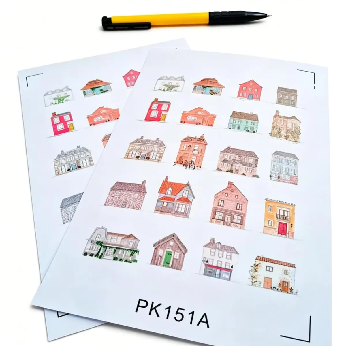 Seasonstorm Cartoon House Kawaii Aesthetic Pastel Art Agenda Journal Planner Stickers | Vibrant, Waterproof, 8x5 inch Sheets - view 5